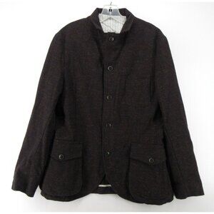 Bevilacqua Blazer Large Wool Blend Speckled Jacket Unstructured Italy